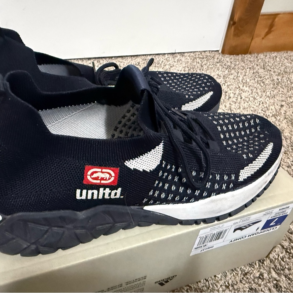 Ecko Unltd Blue and White Athletic Sneakers - Picture 6 of 6